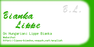 bianka lippe business card